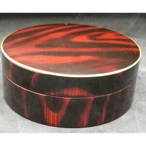 Vintage Otagiri Set of 6 Japanese Laquer Style Coasters in Original Lidded Box